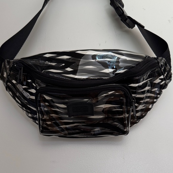 PINK Victoria's Secret Zebra Print Belt Bag - Picture 1 of 4